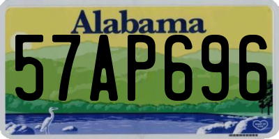 AL license plate 57AP696