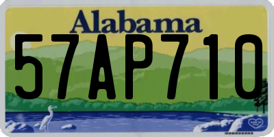 AL license plate 57AP710