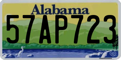 AL license plate 57AP723
