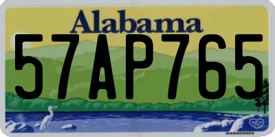 AL license plate 57AP765