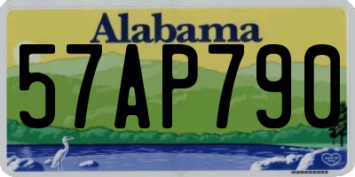 AL license plate 57AP790