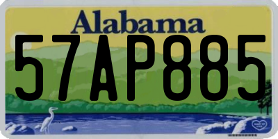 AL license plate 57AP885