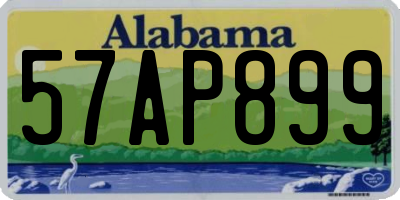 AL license plate 57AP899