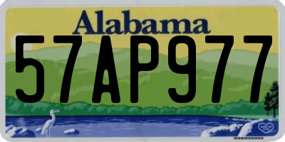 AL license plate 57AP977