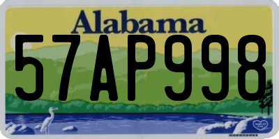 AL license plate 57AP998