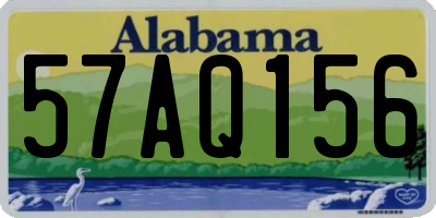 AL license plate 57AQ156