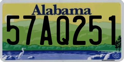 AL license plate 57AQ251
