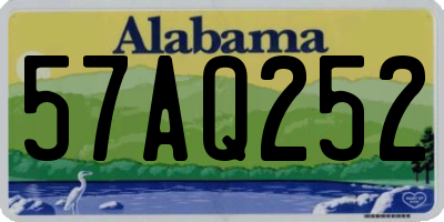 AL license plate 57AQ252