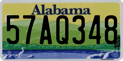 AL license plate 57AQ348