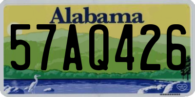 AL license plate 57AQ426
