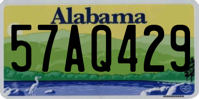 AL license plate 57AQ429