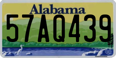 AL license plate 57AQ439