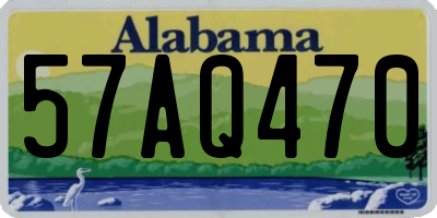 AL license plate 57AQ470