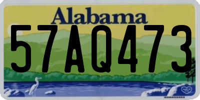 AL license plate 57AQ473