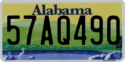 AL license plate 57AQ490