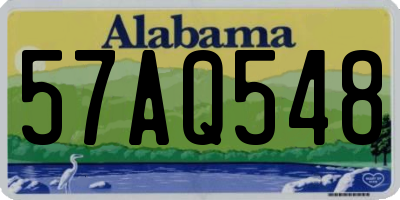 AL license plate 57AQ548