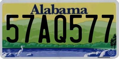AL license plate 57AQ577
