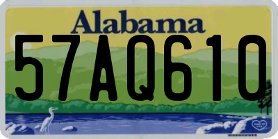 AL license plate 57AQ610
