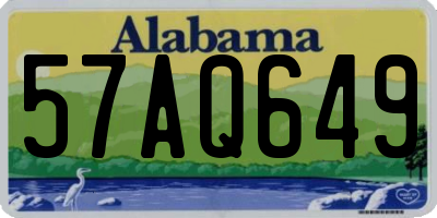 AL license plate 57AQ649