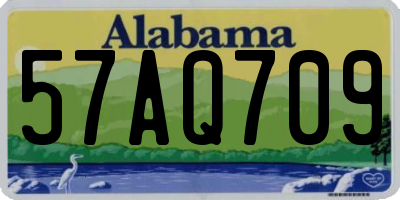 AL license plate 57AQ709