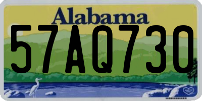 AL license plate 57AQ730