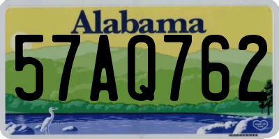 AL license plate 57AQ762