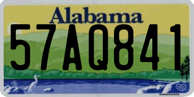 AL license plate 57AQ841
