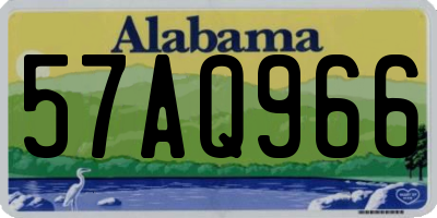 AL license plate 57AQ966
