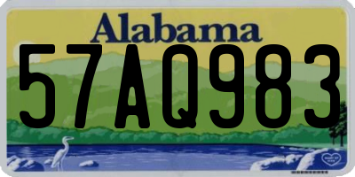 AL license plate 57AQ983