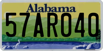 AL license plate 57AR040