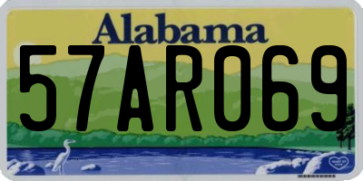 AL license plate 57AR069