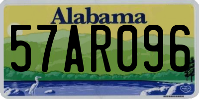 AL license plate 57AR096