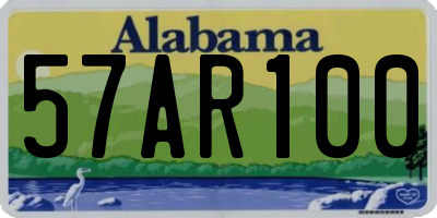AL license plate 57AR100