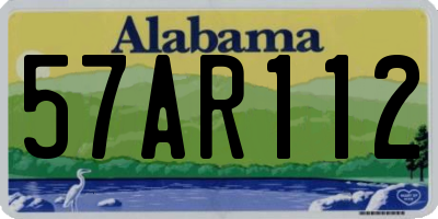 AL license plate 57AR112