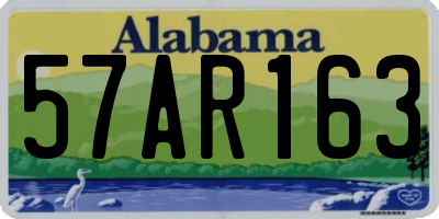 AL license plate 57AR163