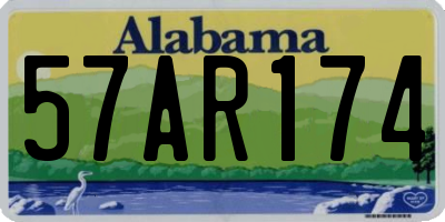 AL license plate 57AR174