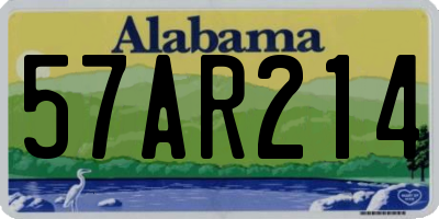 AL license plate 57AR214