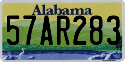 AL license plate 57AR283