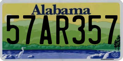 AL license plate 57AR357