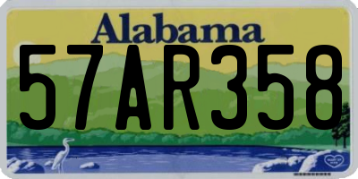 AL license plate 57AR358