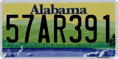 AL license plate 57AR391