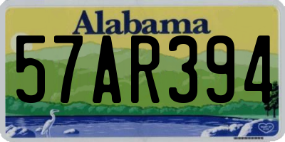 AL license plate 57AR394