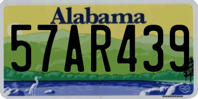 AL license plate 57AR439