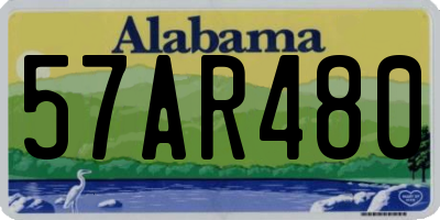 AL license plate 57AR480