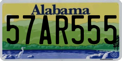 AL license plate 57AR555