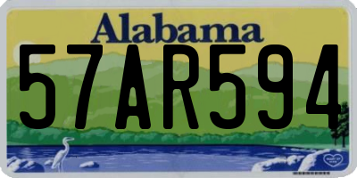 AL license plate 57AR594