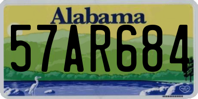 AL license plate 57AR684