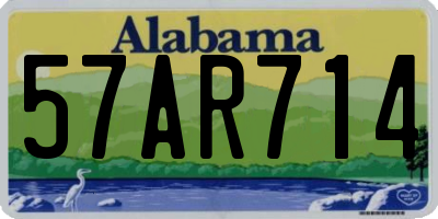 AL license plate 57AR714