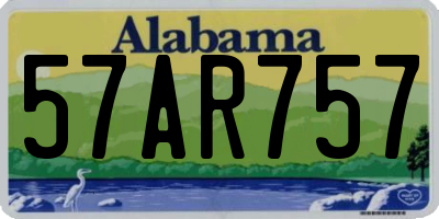 AL license plate 57AR757