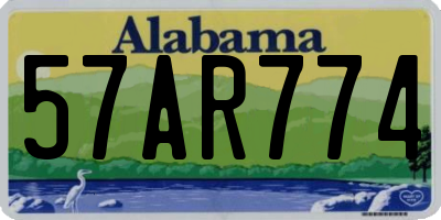 AL license plate 57AR774